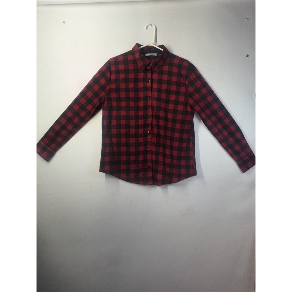 Lee Riders thick warm button-down flannel SHIRT Size M